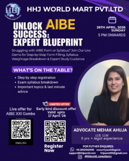 AIBE XXI – WEBINAR: REGISTRATION & STUDY GUIDANCE: UNLOCK SUCCESS EXPERT BLUEPRINT