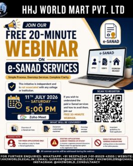 Paid Service For Sanad Process BCMG (Mumbai Students Only)
